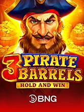 3 Pirate Barrels: Hold and Win slot game by BNG