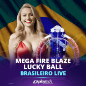 Mega Fire Blaze Lucky Ball Brasileiro live casino game by Playtech