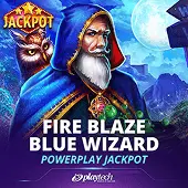 Fire Blaze: Blue Wizard™ Powerplay Jackpot slot game by Playtech