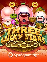 Three Lucky Stars slot game by Spadegaming